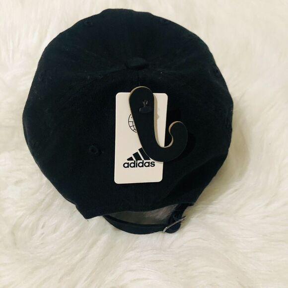 Adidas Women's Saturday Hat Cotton Relaxed Fit Cotton Adjustable Black One‎ Size - Picture 4 of 7